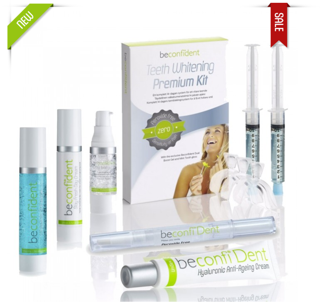 Beconfident Glamourpaket med 5 produkter inom tandblekning & hudvård