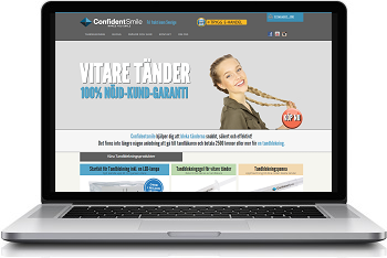 Confidentsmile® tandblekning via Confidentsmile webbplats