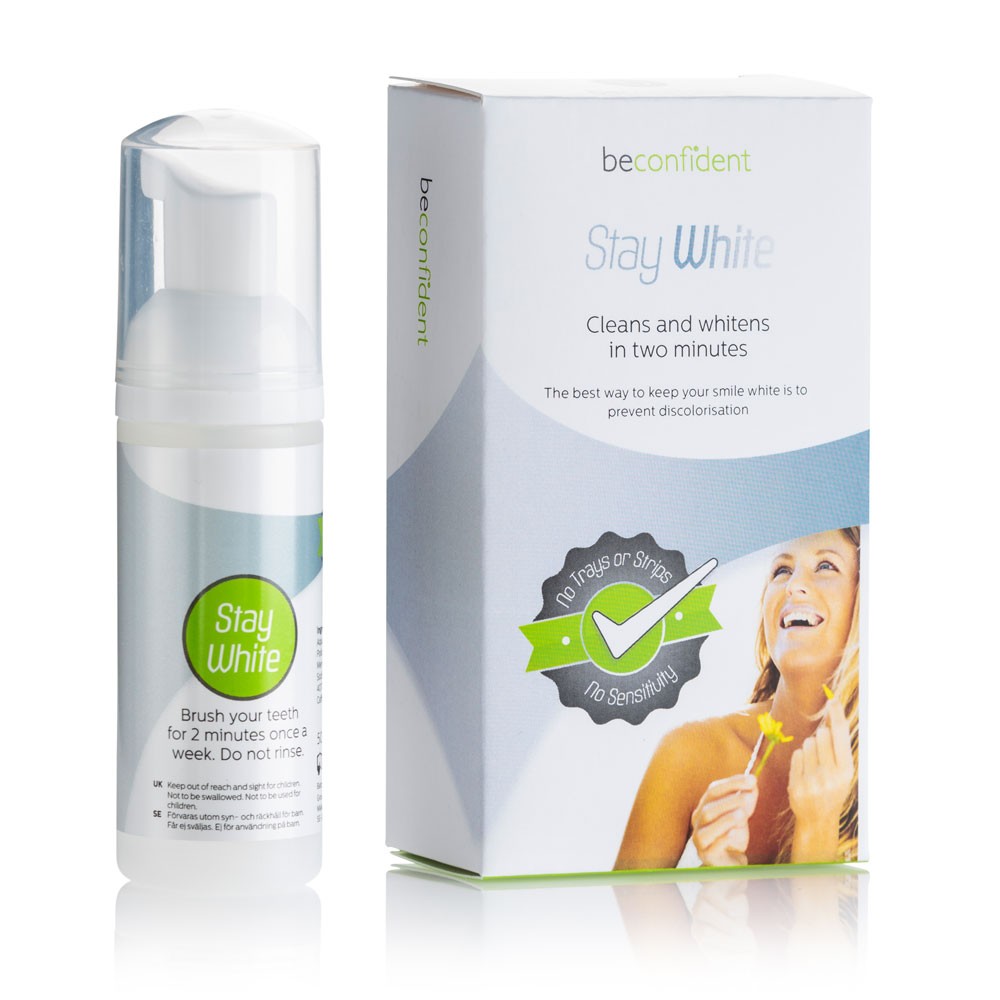 Beconfident Stay White weekly blekande whitening tandkräm